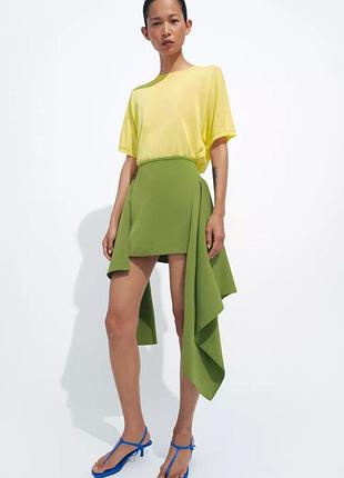 Короткая юбка с заостренными краями zw collection
