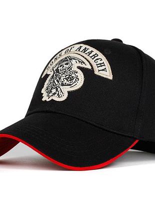 Бейсболка черная sons of anarchy samcro