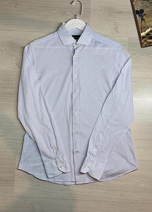 Неймовірна чоловіча легка сорочка massimo dutti оригінал, бавовна, розмір m-l (міжнародний) / 48-50 (ua), стильна класична та дихаюча