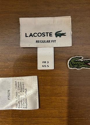 Оригінальна фурнітура lacoste тег вишитий крокодил