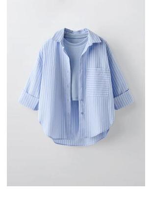 Смугаста сорочка zara