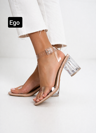 Босоножки женские на каблуке прозрачных от бренда ego 7
