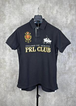 Поло polo ralph lauren challenge cup prl club чорне big pony розмір l