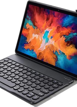 Противоударный чехол-книжка с клавиатурой и подсветкой для планшета samsung galaxy tab a 10.1" sm-t580 sm-t585