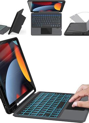 Защитный чехол roofei с bluetooth клавиатурой для ipad 10.2 (2019/20/21)/pro10.5(2017)/air 3 10.5
