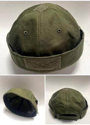 Doker - cap кепка тактическая без козырька с липучкой хаки. кепка с липучкой. размер: 56-60.