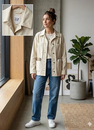 Стильна куртка-жакет gap denim chore jacket