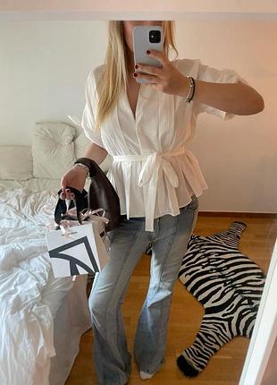 🖤блузка в складку женская zara🖤