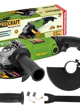 Кутошліфувальна машина procraft pw1200e 125 мм