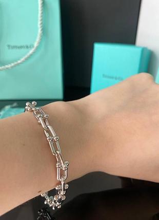Тіффані браслет hardwear/ ланцюг срібло (покриття)/пакований у мішечок tiffany