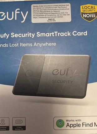 Смарт-трекер eufy security smarttrack card. дуже потрібний ґаджет, apple airtag