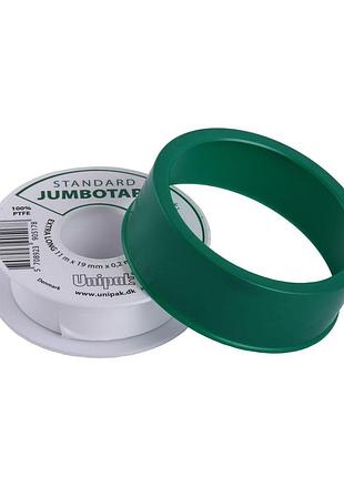 Фум лента тефлоновая jumbotape standard unipak (11м х 19мм х 0,2мм)