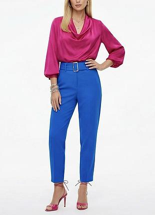 Женские брюки брюки брюки брюки классические прямые синие topshop размер s m с м женккие брюки синее