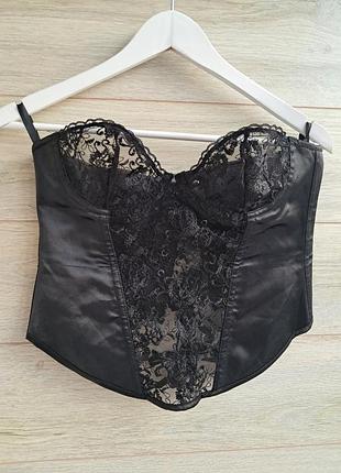 Корсет кружевной prettylittlething разм l  бюстье