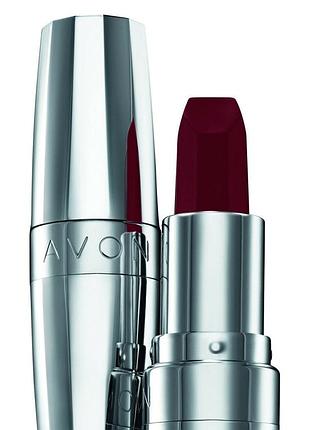 Помада  avon матовый идеал винний поцілунок