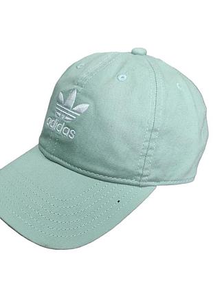 Жіноча кепка adidas originals relaxed fit з трилистником на спині, регулюється, бірюзовий, розмір one size