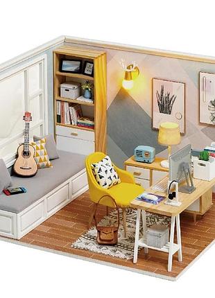 Румбокс солнечная студия roombox sunshine study diy cute room интерьерный конструктор qt-007