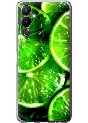 Чехол на tecno pova 4 lg7n зелёные дольки лимона "852u-2967-2448"
