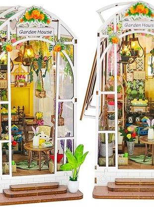 Бук нук садовий будиночок book nook garden house diy інтер'єрний конструктор m02313