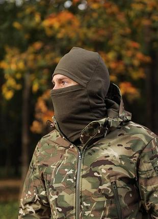 Тактическая балаклава олива микрофлисовая