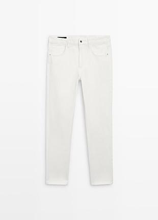 Massimo dutti джинси з білого деніму. slim fit. якість вау.