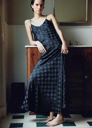 Сукня жіноча синя шовкова zara new