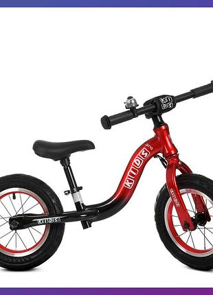 Дитячий біговел велобіг на алюмінієвій рамі 12 дюймів profi kids ml1203a червоний