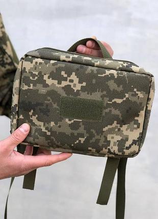 Подсумок для планшета пиксель военный. камуфляжный подсумок-органайзер пиксель всу