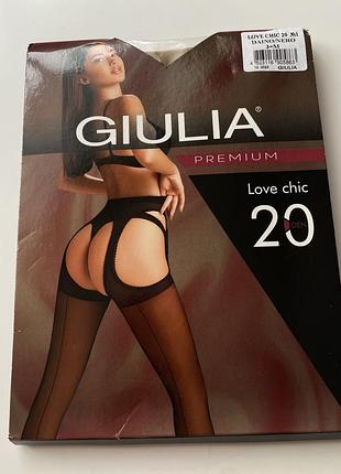 Колготки з еротичним вирізом love  chic 20 den giulia