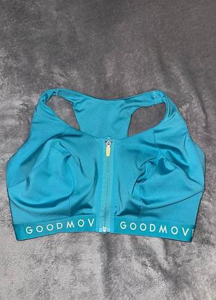 Спортивный утягивающий топ на застежках спереди m&amp;s 90g, 95d