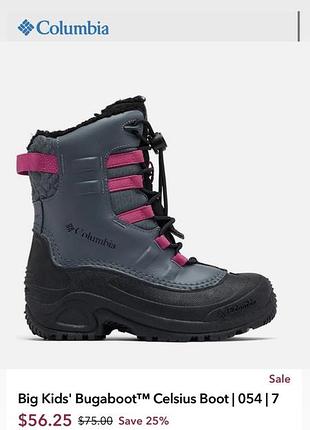 Черевики columbia bugaboot celsius omni-heat snow boot