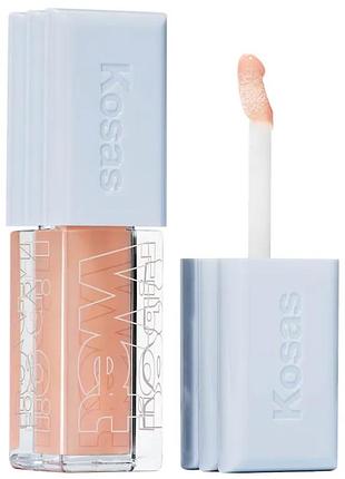 Масло для губ kosas wet lip oil plumping peptide lip treatment gloss