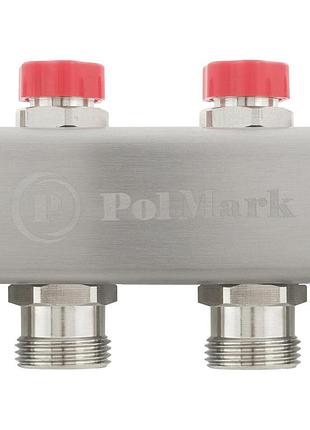 Колектор plm 1"x3/4" 12 виходів з термоклапанами без євроконусів psmr112