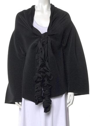 Issey miyake плиссированная блуза / кардиган с рюшами, made in japan, дизайнер, avant-garde, pleatsоригинальная дизайнерская блуза / кардиган от issey