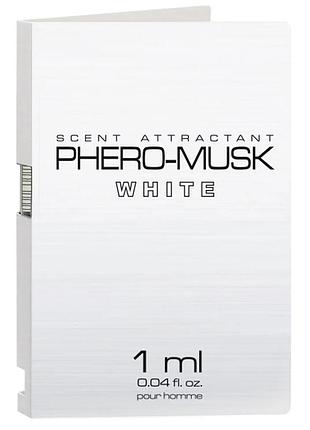 Духи с феромонами для мужчин phero-musk white, 1 мл.