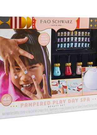 Дитячий набір косметики для спа-салона fao schwarz pampered play day spa - 44 предмет