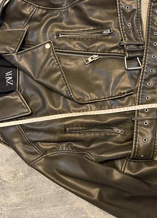 Шкіряна куртка жіноча zara