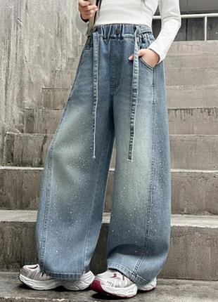 Джинсы багги в блёстку 💙 2