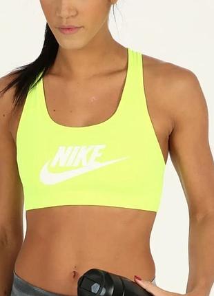 Яскравий спортивний топ бра swoosh futura bra nike