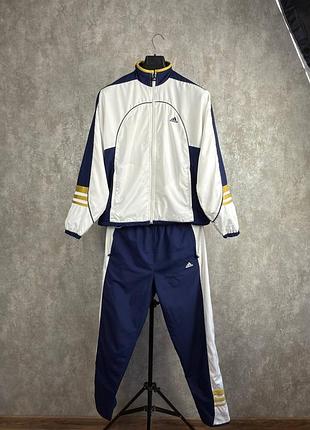 Винтажный костюм adidas equipment сине-белый размер m full set