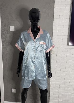 Сатинова піжама великого розміру xxl-xxxl
