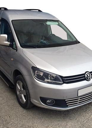 Накладки на зеркала вариант 1 (2 шт) полированная нержавеющая сталь для volkswagen caddy 2015-2020 гг