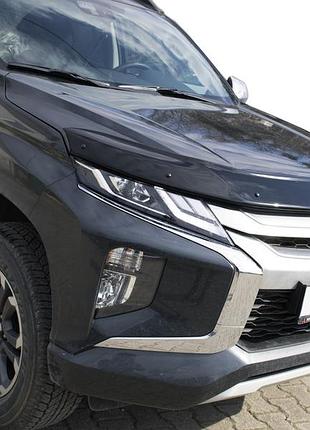 Дефлектор капота (2019-2026, eurocap) для mitsubishi l200 рр