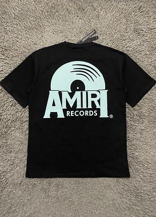 Футболка amiri чоловіча з принтом чорний made in usa