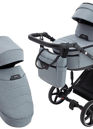 Коляска 2 в 1 adamex ziko tip tk-60 тёмно-серый