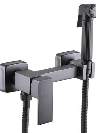 Смеситель гигиенический globus lux niagara gln-5-106mix-graphite