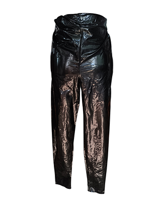 Джеггинсы из искусственной кожи boohoo