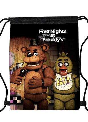 Сумка для обуви фнаф пять ночей с фредди (five nights at freddy's fnaf 01), 410 х 300 мм