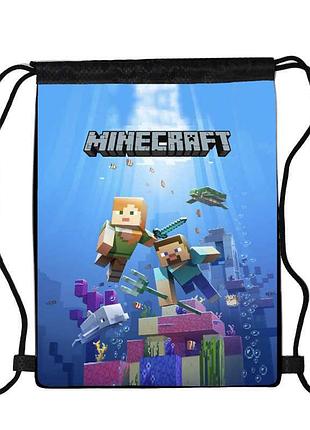 Сумка для обуви майнкрафт (minecraft 002), 410 х 300 мм