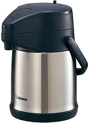Термос zojirushi sr-cc22xa 2.2 л (с помпой) ц:серебро
